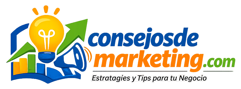 Logotipo del sitio web consejos de marketing